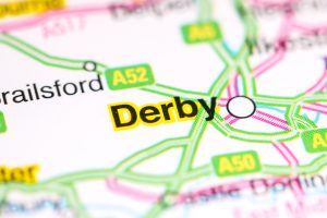 A map leading to Derby