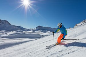 Swadlincote Snowsports Centre- a person skiing down a mountain